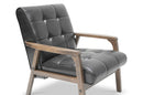 Mozaika Masterpieces Club Chair-Brown Veneer Finish