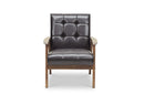 Mozaika Masterpieces Club Chair-Brown Veneer Finish