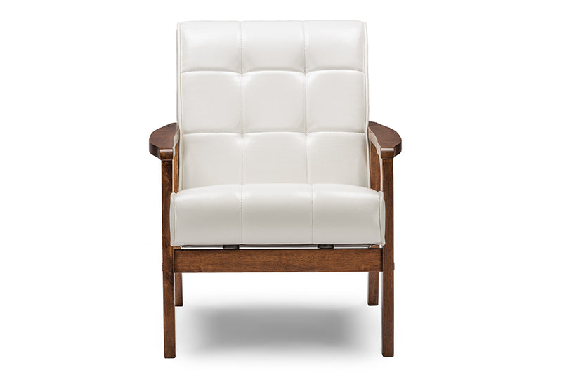 Mozaika Masterpieces Club Chair - White Faux Leather