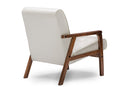 Mozaika Masterpieces Club Chair - White Faux Leather Baxton