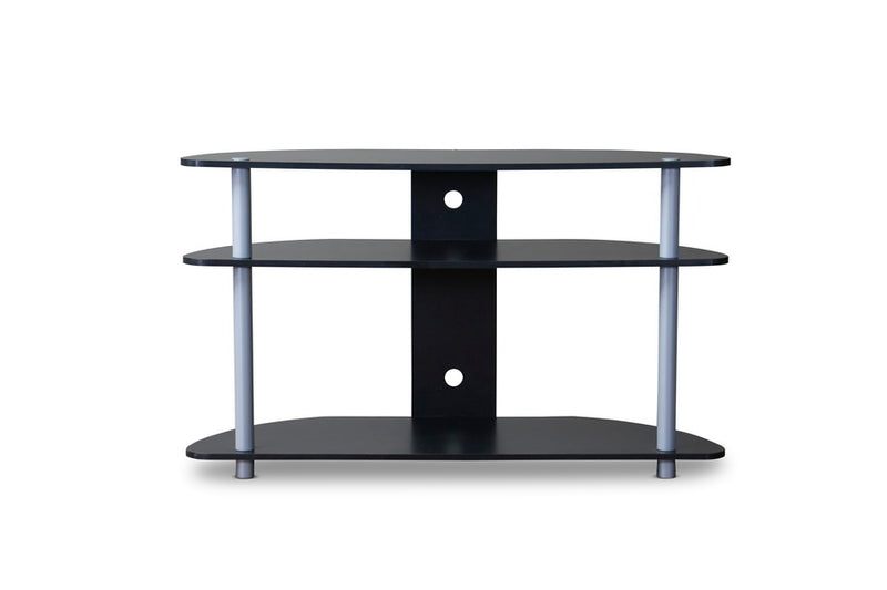 Aveneil Black and Silver TV Stand