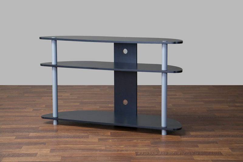 Aveneil Black and Silver TV Stand