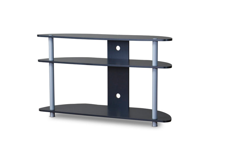 Aveneil Black and Silver TV Stand