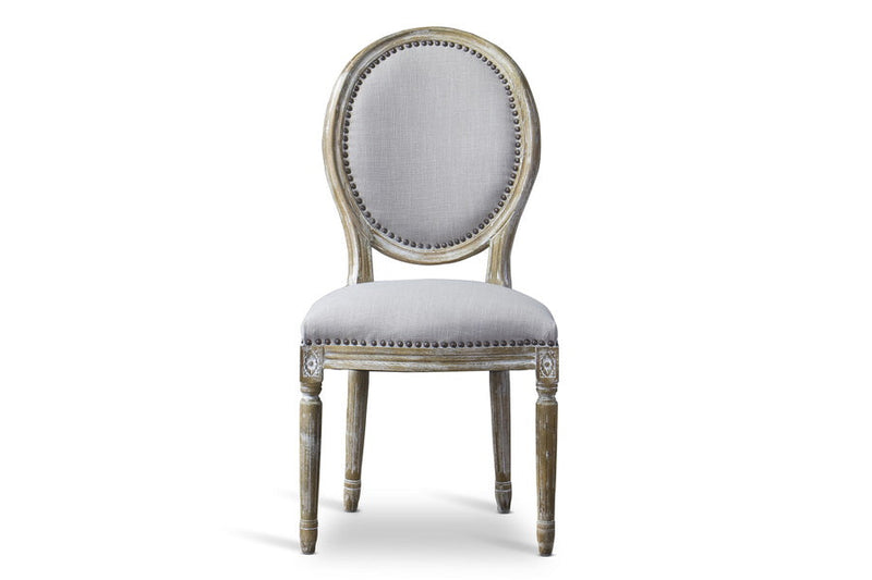 Meryland BeigeAccent Chair-Round Baxton