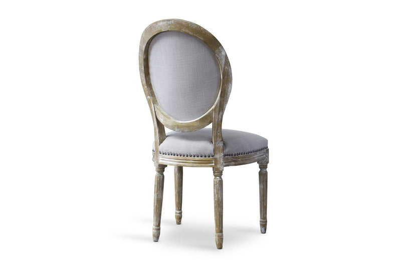 Meryland BeigeTraditional French Accent Chair-Round