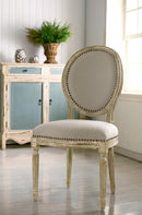 Meryland BeigeAccent Chair-Round Baxton