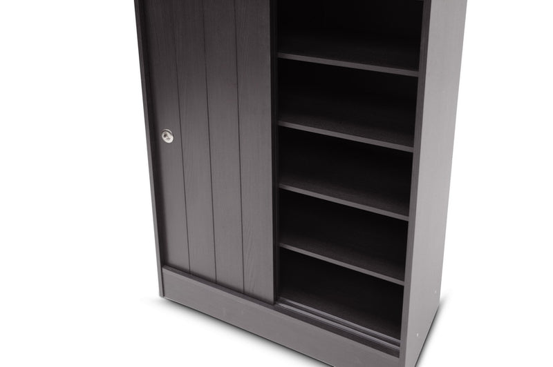 Farica Shoe-Rack Cabinet, 2-Sliding Doors