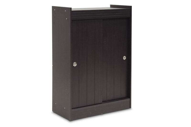 Farica Shoe-Rack Cabinet, 2-Sliding Doors