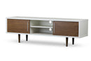 Ishana 2 Tone Faux Wood Veneer TV Stand Baxton
