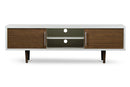 Ishana 2 Tone Faux Wood Veneer TV Stand Baxton