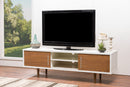 Ishana 2 Tone Faux Wood Veneer TV Stand Baxton