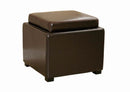 Davet Brown Tate Storage Ottoman Baxton