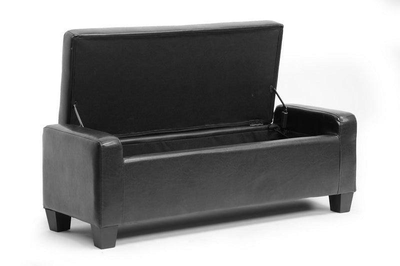 Davida Black Ottoman Baxton