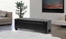 Davida Black Ottoman Baxton