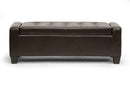 Davida Dark Brown Ottoman
