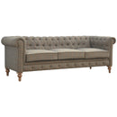 Multi Tweed 3 Seat Chesterfield Sofa