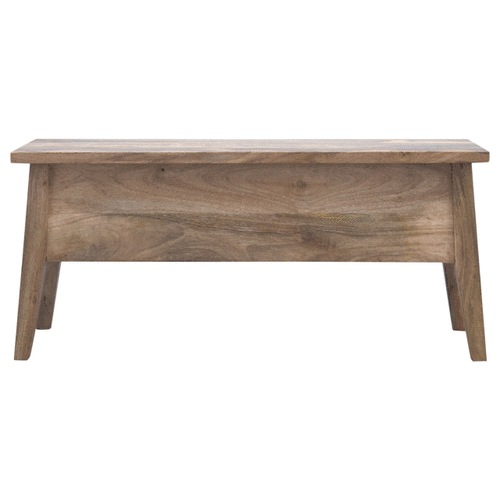Solid Wood Lid Up Storage Bench Artisan