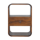 Chestnut Curved Edge nightstand Artisan