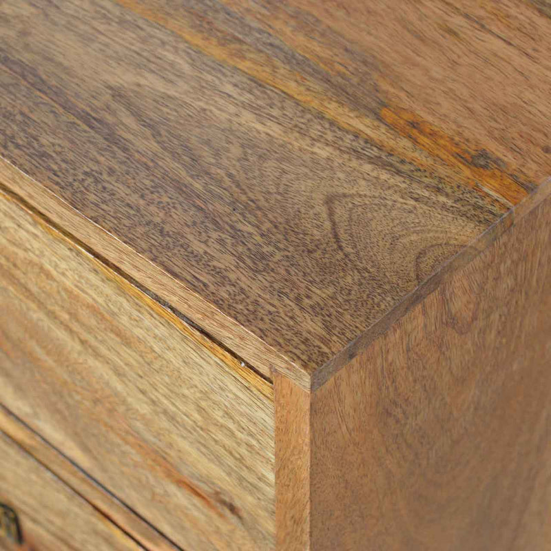 Brass Metal Slot Nightstand