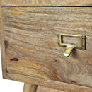 Brass Metal Slot Nightstand