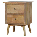 Nordic Style Nightstand with 2 Drawers