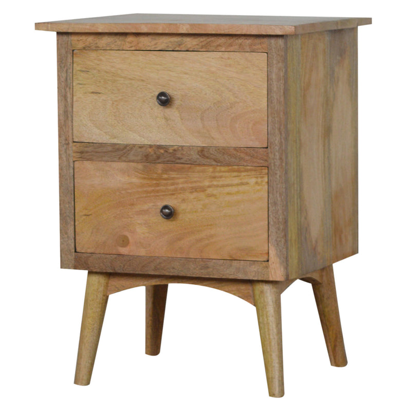 Nordic Style Nightstand with 2 Drawers