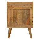 Navy and White Gradient Nightstand