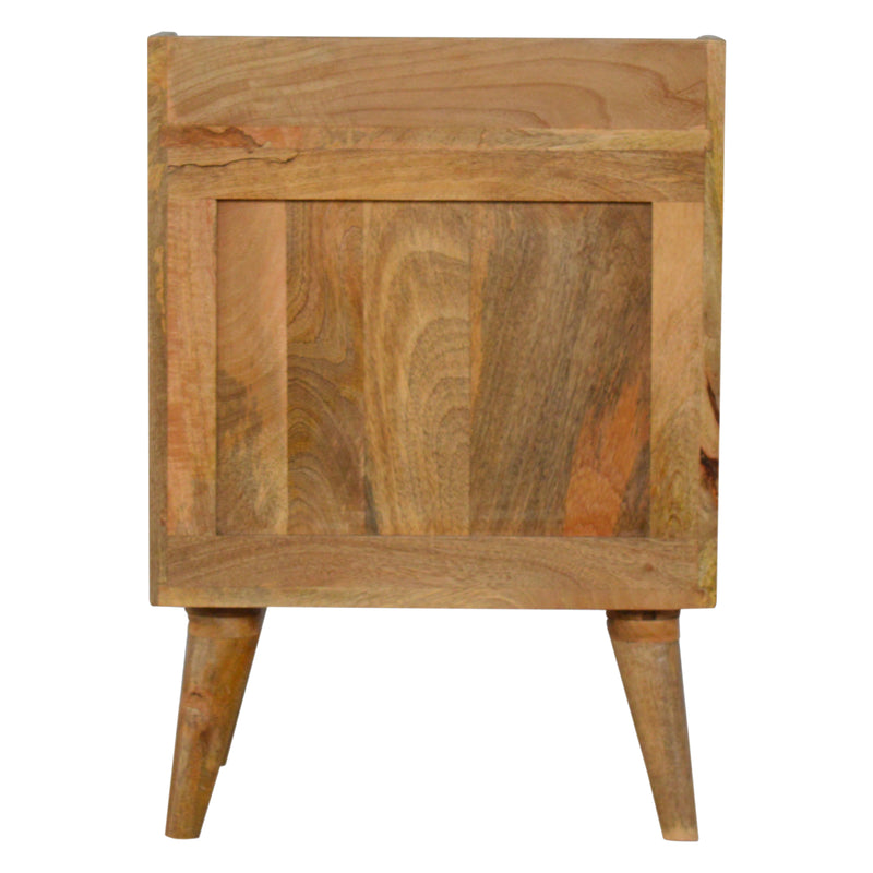 Navy and White Gradient Nightstand