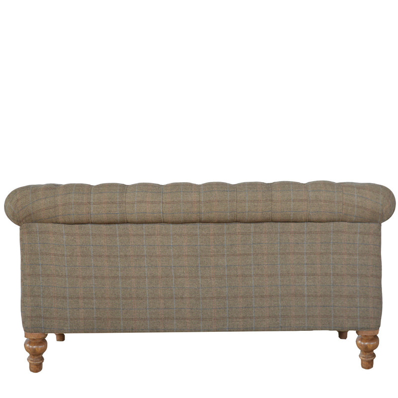 Multi Tweed 2-Seater Chesterfield Sofa Artisan