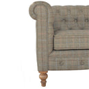 Multi Tweed 2-Seater Chesterfield Sofa Artisan