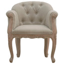 French Style Deep Button Chair
