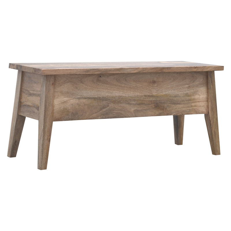 Solid Wood Lid Up Storage Bench Artisan