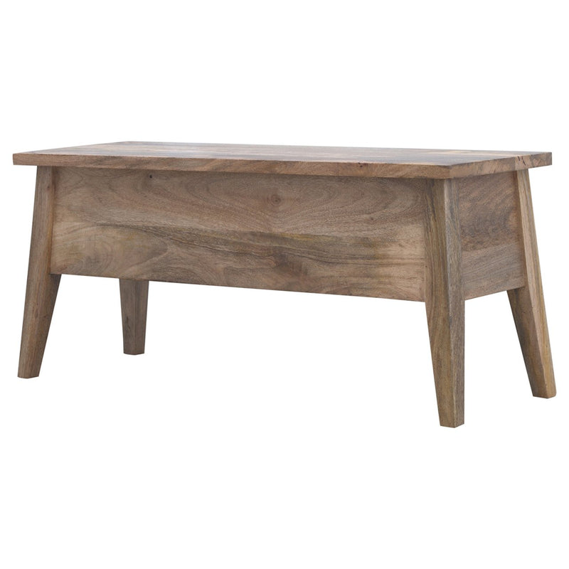 Solid Wood Lid Up Storage Bench Artisan