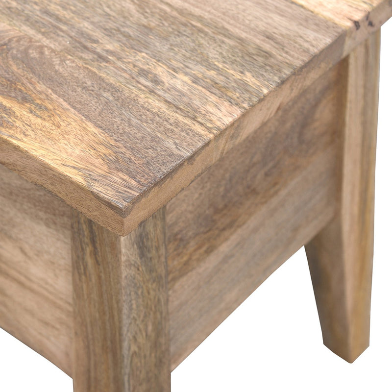 Solid Wood Lid Up Storage Bench Artisan