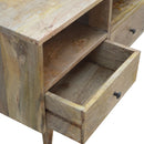 Nordic Style TV Unit with 3 Drawers