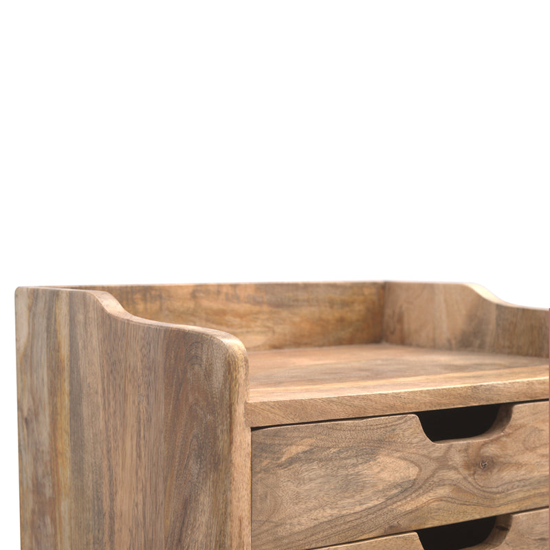 3 Drawer Gallery Nightstand