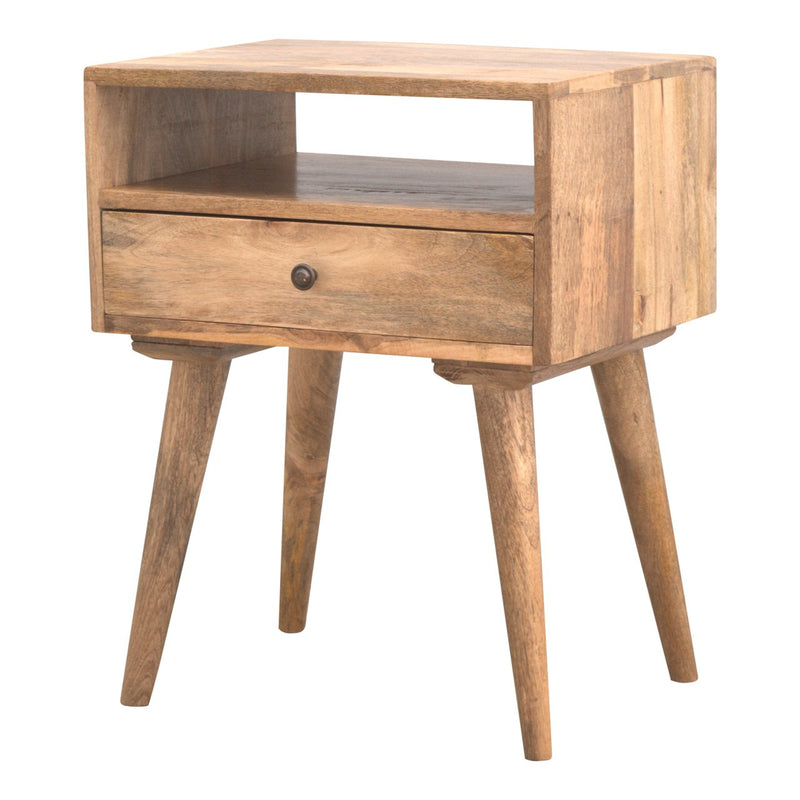Modern Nightstand with Open Slot Artisan