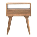 Modern Nightstand with Open Slot Artisan