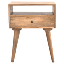 Modern Nightstand with Open Slot Artisan