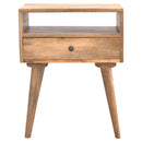Modern Nightstand with Open Slot Artisan