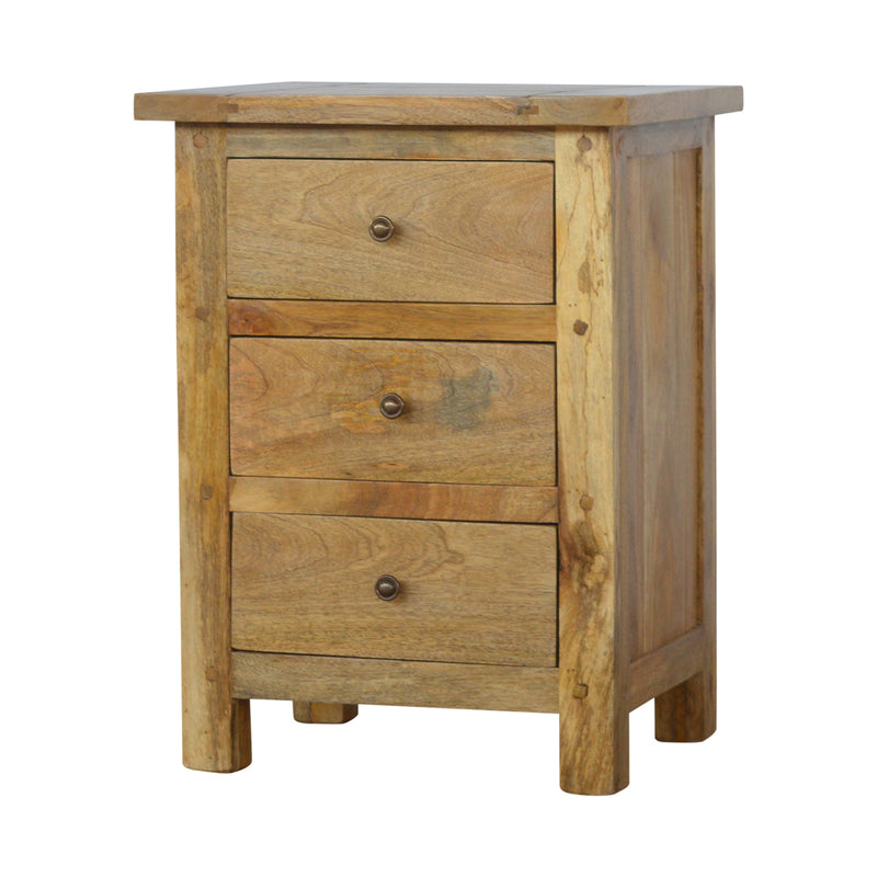 Country 3 Drawer Nightstand