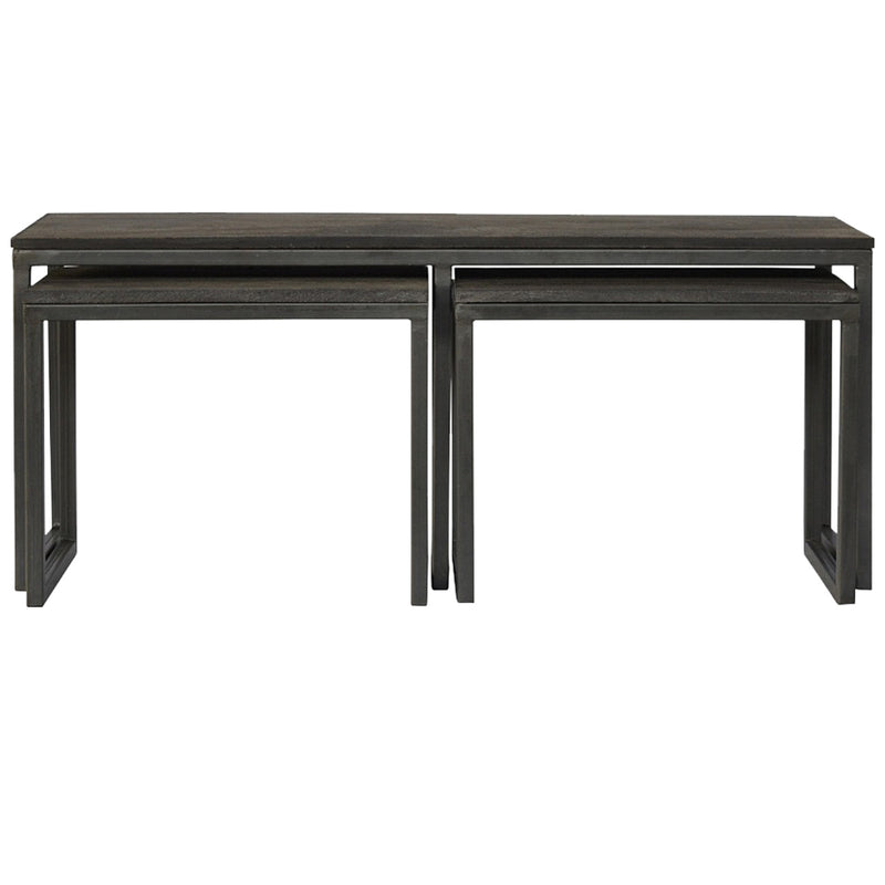 Set of 3 Iron Base Tables