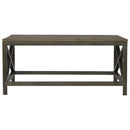 Industrial Cross Metal Oatmeal Coffee Table Artisan