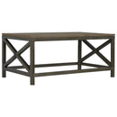 Industrial Cross Metal Oatmeal Coffee Table Artisan