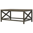 Industrial Cross Metal Oatmeal Coffee Table Artisan