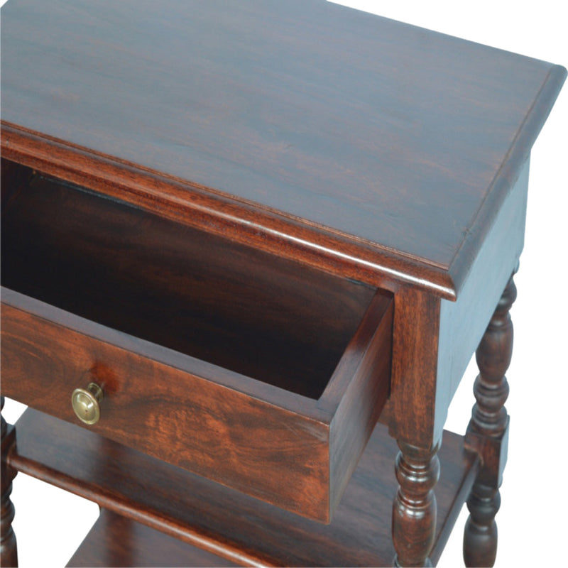 Turned Occasional Table w/1-Drawer Artisan