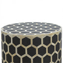 Cylindrical Bone Inlay Footstool