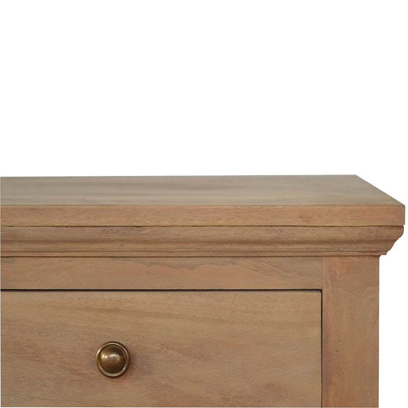 3 Drawer Mango Wood Nightstand Table