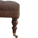 Buffalo Leather Ottoman Artisan