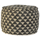 Jute Durrie Round Footstool